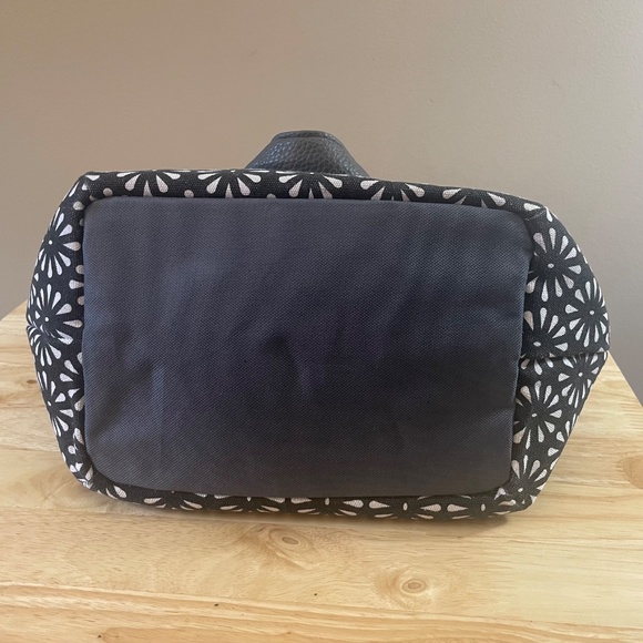 Fit & Fresh Lunch Bag Cooler Insulated Tote Zipper Double Handles Black Print - Picture 4 of 7